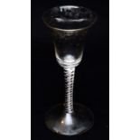 George III opaque twist wine glass