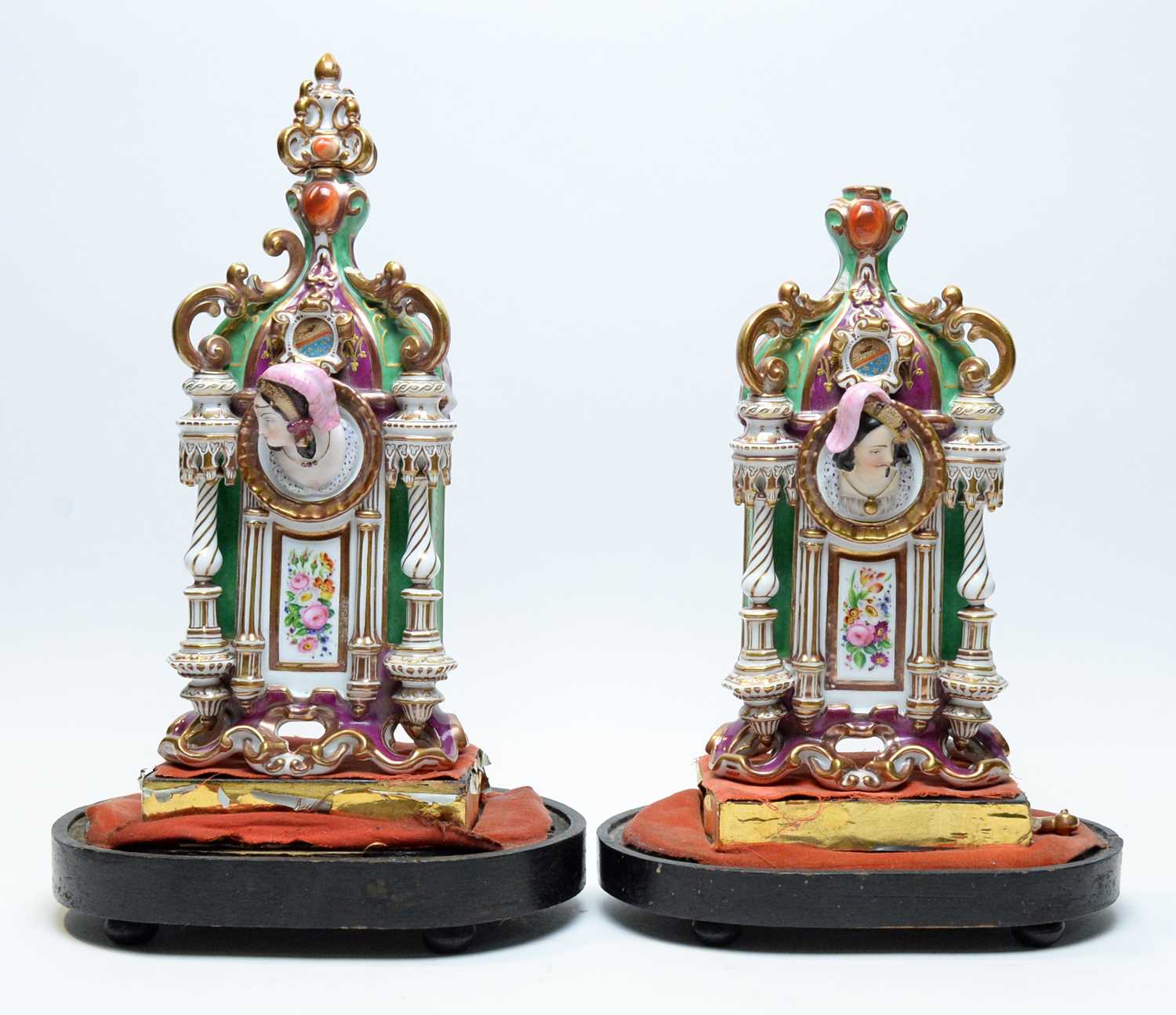 Pair of French gothic scent bottles - Bild 2 aus 6