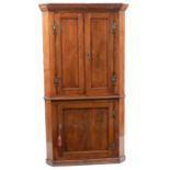 George III full height corner cabinet.