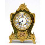Louis XV style boulle work and gilt bronze mantel clock.