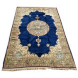 A part silk Qum carpet,