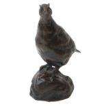 David Cemmick (1955-): a bronze grouse,