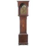 An inlaid mahogany longcase clock