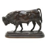 Isidore Jules Bonheur (1827-1901): a bronze model of a bull,