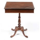 A Victorian mahogany work/occasional table