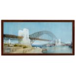 Cyril Arthur Farey FRIBA - watercolour - Sydney Harbour Bridge