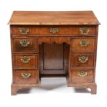Early 18th C kneehole desk/dressing table.