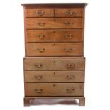 A George III mahogany chest on chest