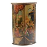 An 18th Century painted corner cupboard