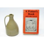 St Ives stoneware jug, Bernard Leach book