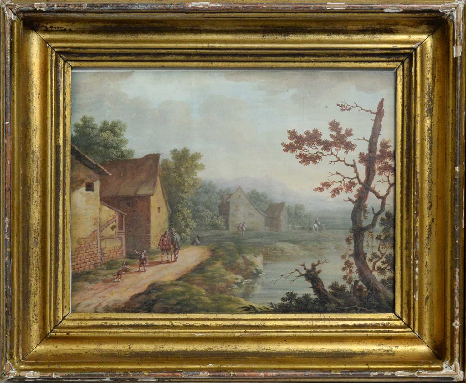 18th Century British School - watercolour - Bild 3 aus 4