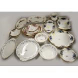 An assorted selection of Royal Albert Rose decorated ceramics