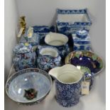 A selection of Maling and other ceramics