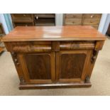 A Victorian mahogany chiffonier base.