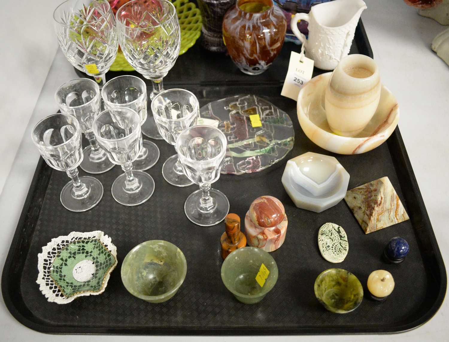 Selection of cut, pressed and coloured glassware. - Image 3 of 3