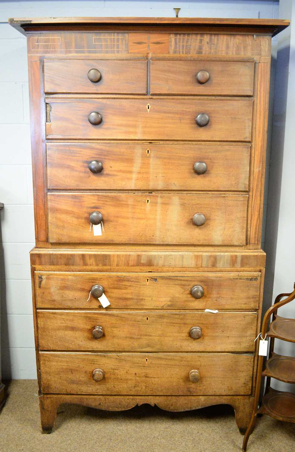 A Victorian chest-on-chest