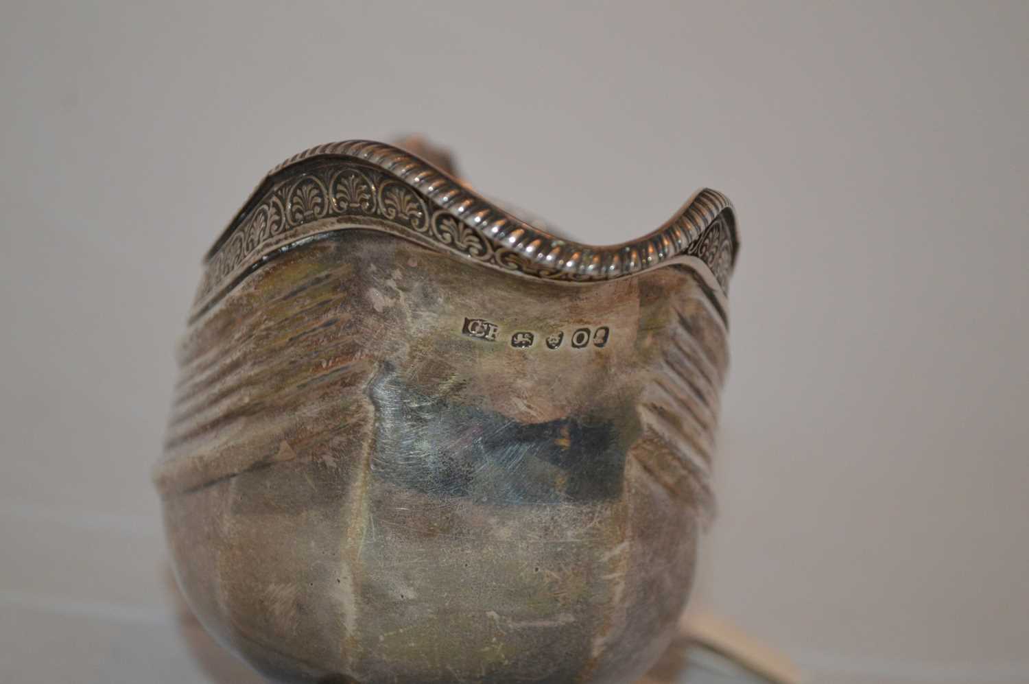 A silver milk jug, - Image 2 of 2