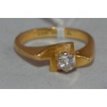 A diamond cluster ring,