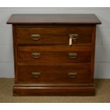 An early 20th Century chest of drawers