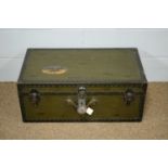 A vintage travelling trunk