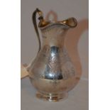 A Victorian silver cream jug