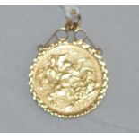 A Queen Victoria gold sovereign,