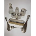 A selection of dressing table items,