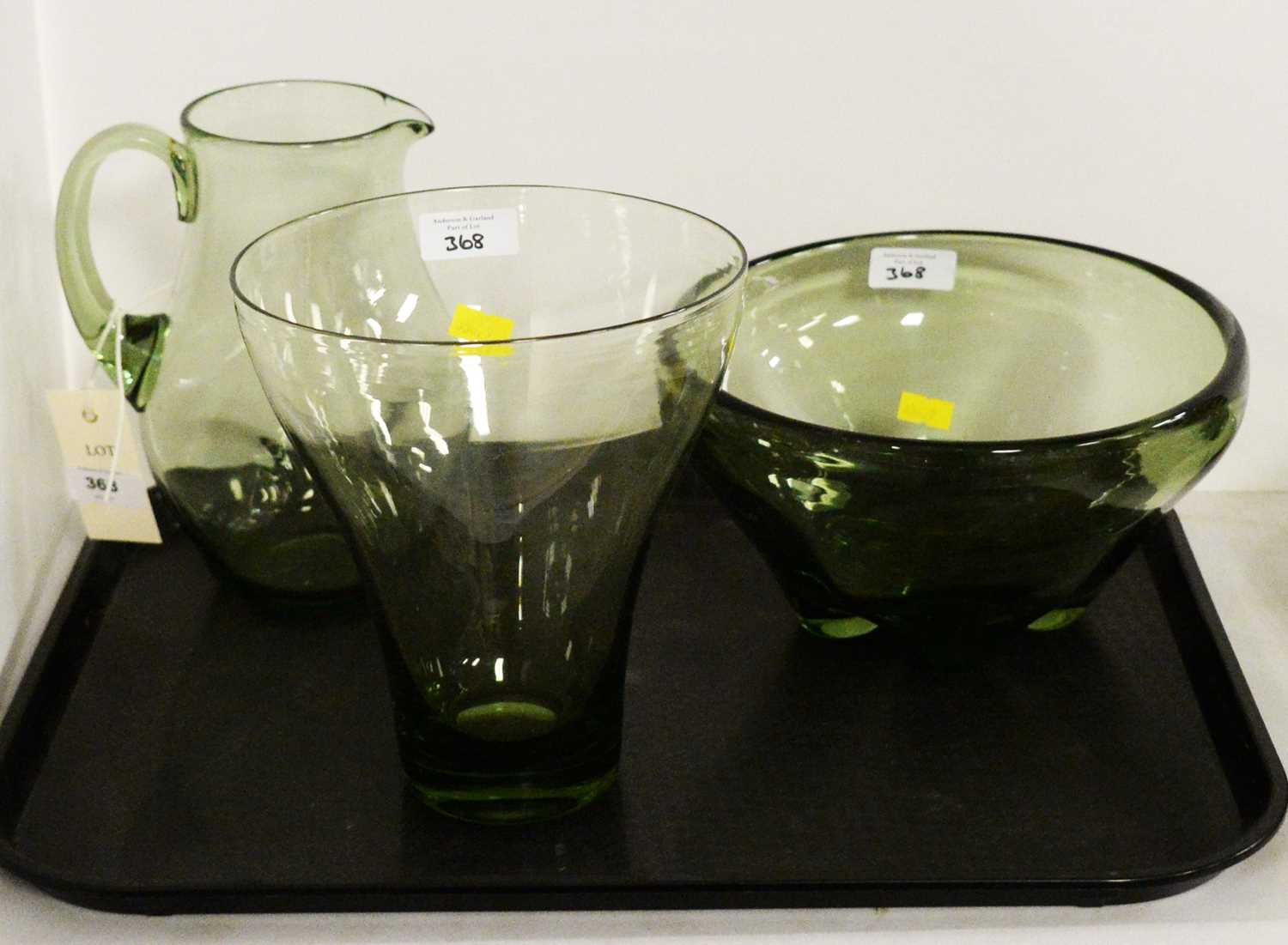 A selection of Whitefriars glass.