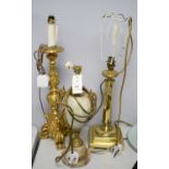 Selection of table lamps.