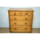 A Victorian mahogany chest of drawers