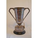 An Art Deco silver trophy cup