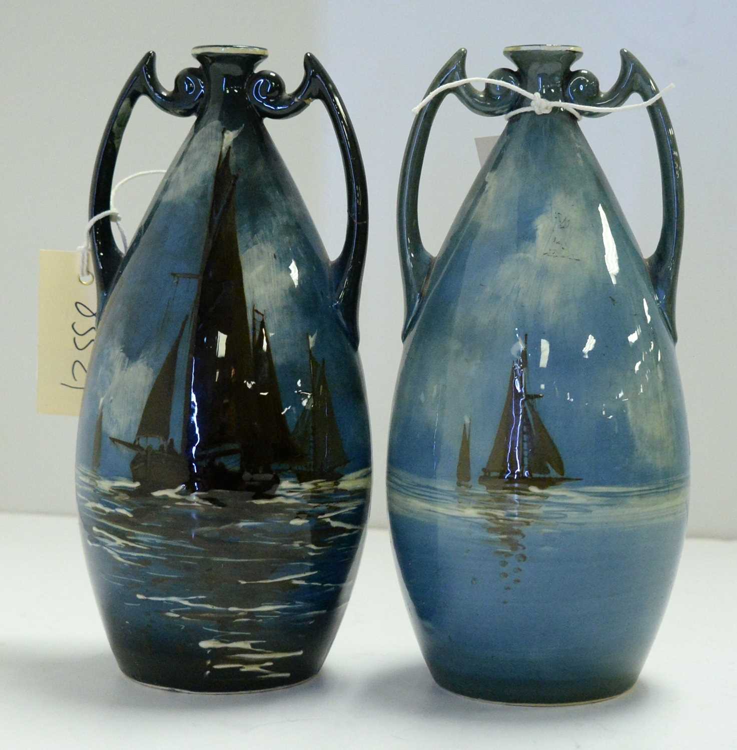 A pair of early 20th Century vases.