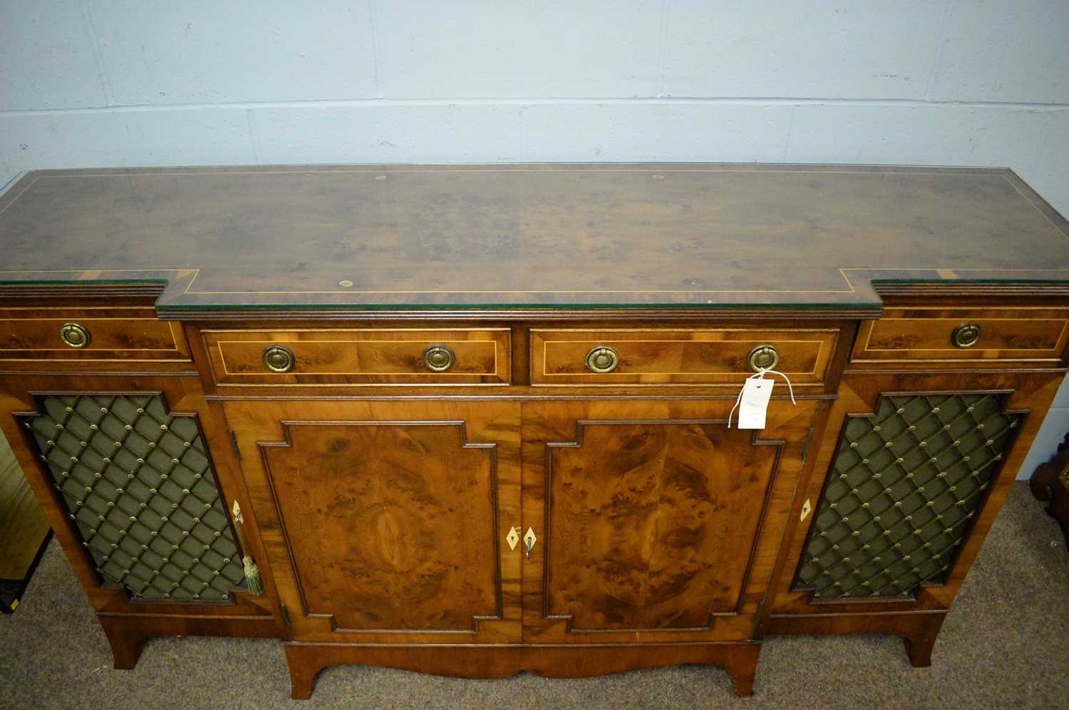 A reproduction breakfront side cabinet - Image 2 of 2