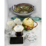 An assorted selection of ceramics and glassware