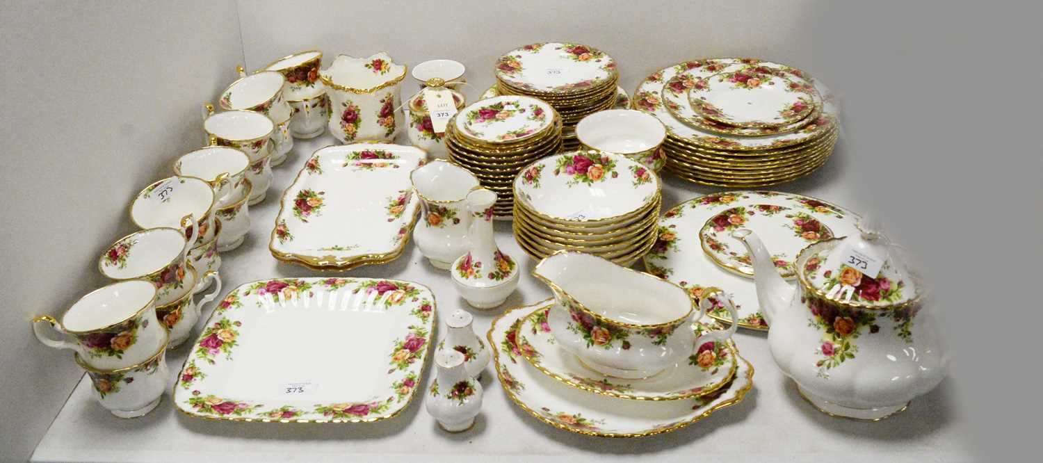 A Royal Albert 'Old Country Roses' pattern part dinner and tea service.