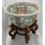 An early 20th Century Chinese Famille Rose bowl/planter