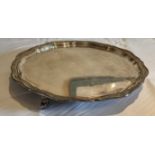 A silver salver,