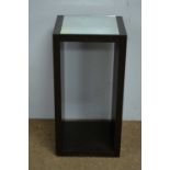 Modern mirror top occasional table.