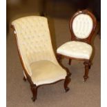 Victorian nursing chair; and an occasional chair.
