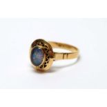 An opal ring,