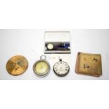 Selection of watches; and powder compacts.