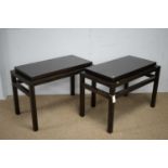 Pair of modern occasional tables.