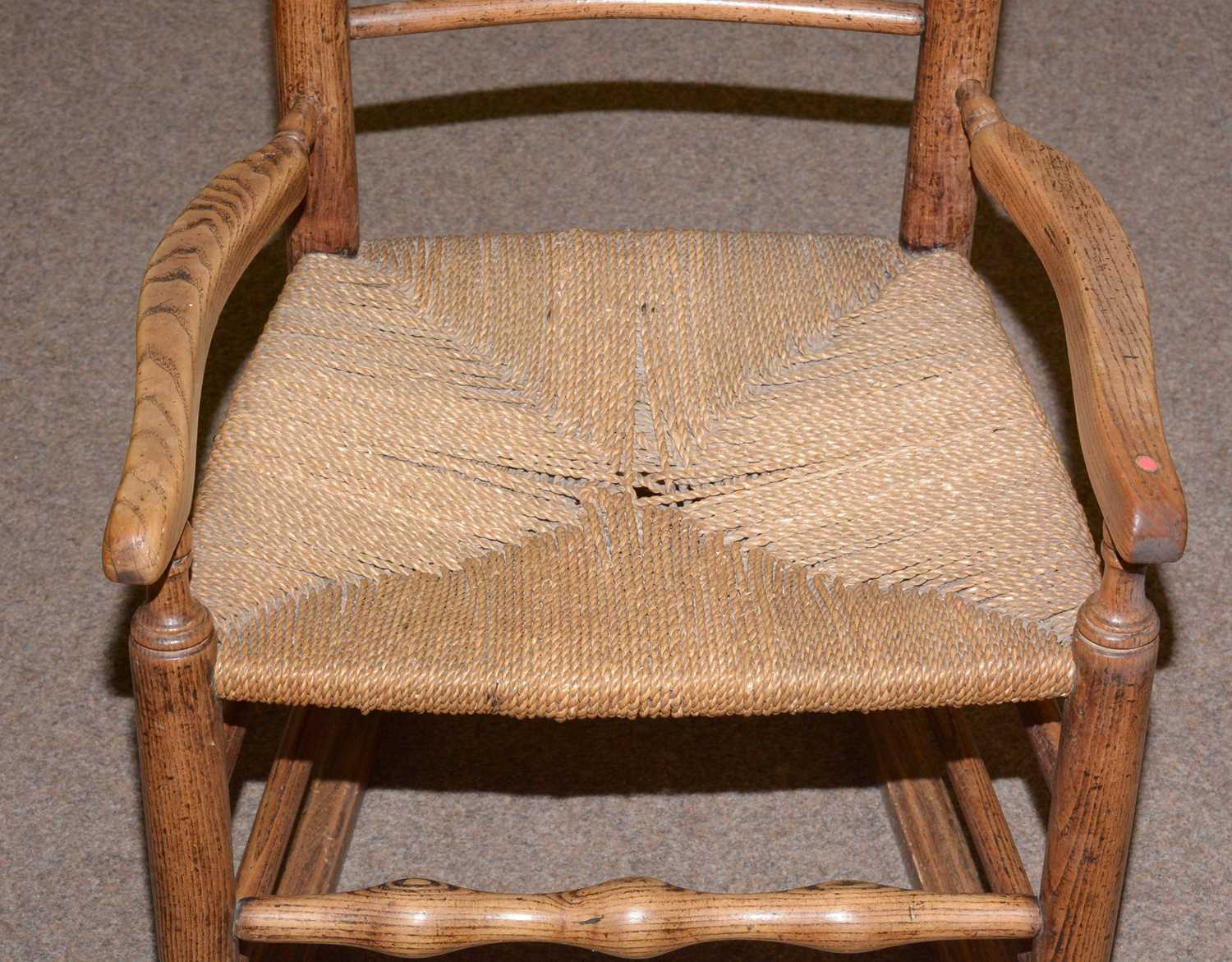 Late 19th/early 20th C rustic rocking chair. - Bild 3 aus 3