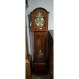 20th C small longcase clock.