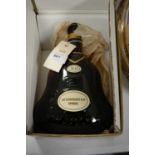 Bottle of Cognac Hennessy XO, in presentation box.