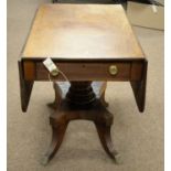 An early 19th Century mahogany Pembroke breakfast table