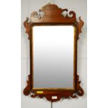 Georgian style mahogany mirror.