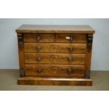 Victorian mahogany chest of drawers.