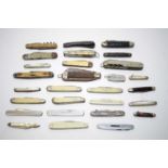 Twenty-Seven pocket knives