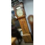 A Victorian mahogany longcase clock.